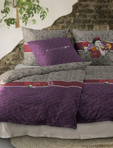 Irisette Makosatin Bettwäsche 135x200 cm - Pflegeleichte und hautfreundliche Bettwäsche mit Graphik-Motiv, bügelleicht und ideal für Allergiker, sorgt für ein behagliches Schlafzimmer-Ambiente.