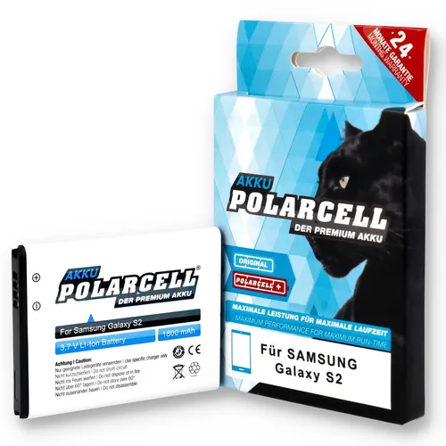 PolarCell Akku für Samsung Galaxy S2 Plus GT-i9105p Galaxy R GT-i9103 Batterie