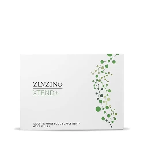 ZinZino Xtend Plus - Vitamin- und Mineralstoffkomplex mit Q10 - Nahrungsergänzungsmittel mit 23 essenziellen Vitaminen und Mineralien, stärkt das Immunsystem und fördert die Energiegewinnung dank Beta-Glucane aus Bäckerhefe.