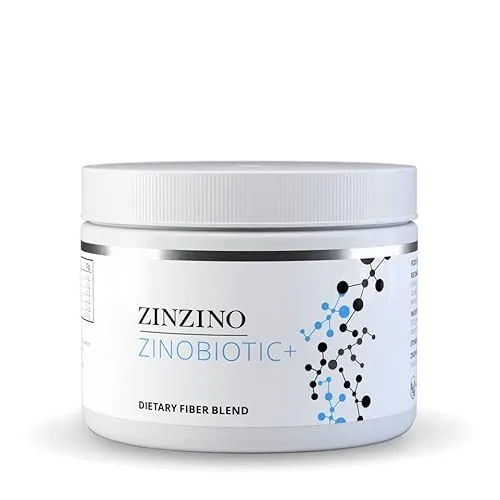 ZinZino Zinobiotic+ - Multi Ballaststoff Komplex - Ballaststoffpräparate mit 8 natürlichen Ballaststoffarten zur Unterstützung der Darmgesundheit und zur Reduzierung von Blähbauch. Glutenfrei und ideal für eine gesunde Verdauung.