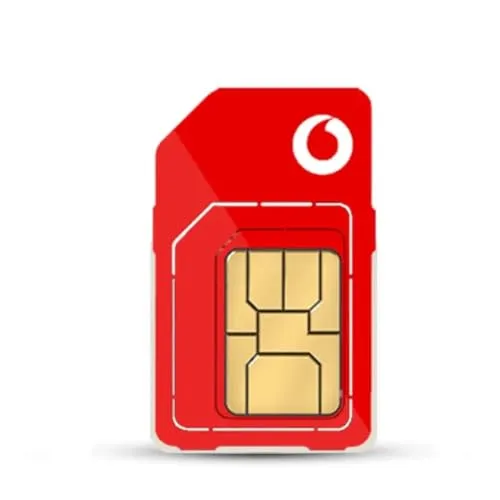 Vodafone SIM-Karte UK PAYG £10 Bundle – 7 GB + unbegrenzte Anrufe und SMS 30 Tage Bundle