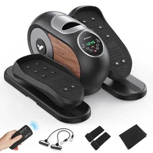 MERACH Mini Elektrischer Crosstrainer - Crosstrainer für Zuhause mit Fernbedienung, ideal für Senioren zur Förderung der Blutzirkulation und Muskelentspannung, leise und tragbar für ungestörtes Training.