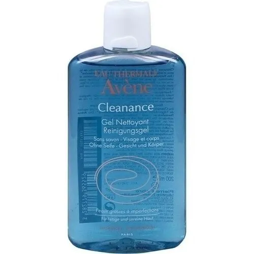 Avène Cleanance Cleansing Gel 200 ml - Gesichtsreinigung für fettige Haut, reguliert Talgproduktion und sorgt für ein mattes Hautbild, ideal für die tägliche Pflege.