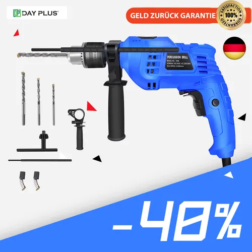 Bosch Professional Schlagbohrmaschine GSB 13 RE - 600 Watt, kompakt und leicht mit nur 1,8 kg für Einsteiger, inkl. Tiefenanschlag und Schnellspannbohrfutter
