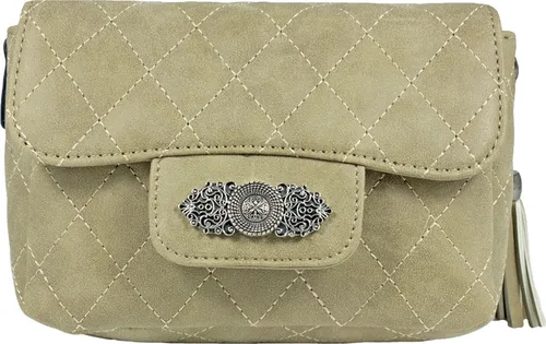 Gesteppte Handtasche "Alessia" – Stilvolles Accessoire in Taupe - Entdecke die gesteppte Handtasche „Alessia“ für Deinen perfekten Auftritt! Diese elegante Tasche aus hochwertigem Kunstleder vereint Funktionalität und zeitloses Design – ideal für Dirndl, Jeans oder Alltag.