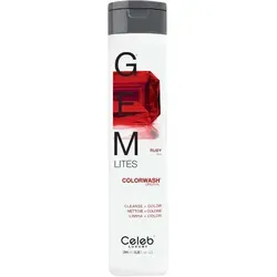 Gem Lites Colorwash Ruby Red 244 ml - Shampoo für farbige Haare, sorgt für leuchtendes Rubin-Rot und stärkt das Haar mit veganer Formel. Ideal für brillantes, geschütztes Haar.