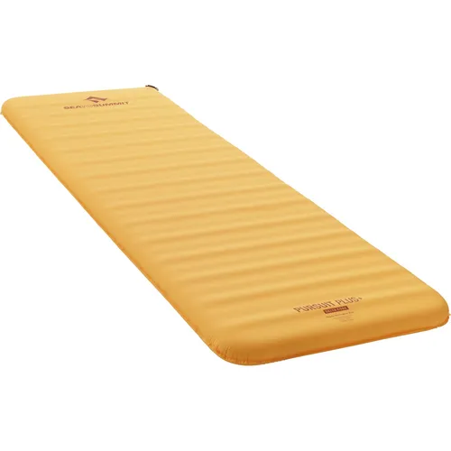Sea to Summit Pursuit Plus SI Mat zinnia orange - Komfortable Isomatte - Isomatten für Outdoor & Camping, ideal für Komfort-Backpacker mit 7,5 cm Höhe und XPEL Ventil für einfaches Aufblasen und Entleeren. R-Wert von 4,2 für Wärme über drei Jahreszeiten.
