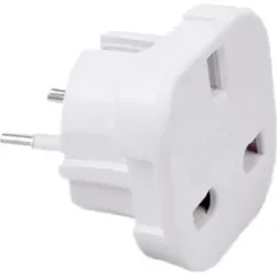 Adapter UK zu DE - England auf Deutschland Reiseadapter - Reiseadapter für Großbritannien nach Deutschland, ideal für Reisen in Europa, kompakt und einfach zu verwenden.