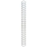 GABIONA Gabionensäule eckig feuerverzinkt 200 cm - Dekorative Zäune mit robusten, feuerverzinkten Gabionensäulen für stilvolle Gartenakzente. Fertig montiert und wetterfest, ideal als Blumentopfsockel.
