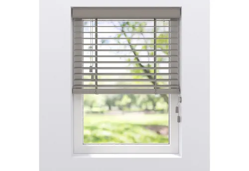 SOLUNA Bambus Jalousie 90x240 cm grau - Eleganter Sichtschutz - Kunststofffenster - Hochwertige Bambus Jalousie für individuellen Lichtschutz und einfache Montage, ideal für jedes Zuhause.