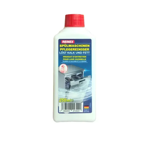 Reinex Spülmaschinenpflege, Grundreiniger für optimale Spülkraft - Effektiver Geschirrspülmittel zur Entkalkung und Entfettung, verlängert die Lebensdauer Ihrer Spülmaschine und sorgt für hygienische Sauberkeit.