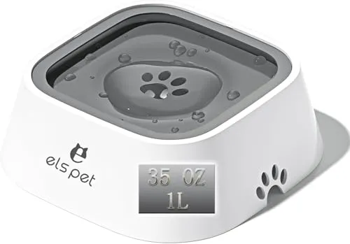 ELS PET Wassernapf für Hunde: 1L Auslaufsicher Trinknapf Hund Fressnapf Unterwegs, Anti-Schwapp Hundenapf Reisen für Haustiere & Innen & Draußen & Auto