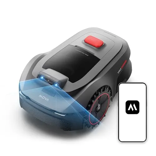 MOVA ViAX 250 Mähroboter – KI-gesteuerte Rasenpflege für 250 m² - Kabellose, präzise Rasenpflege mit UltraEyesTM KI-Kartierung und App-Steuerung. Hindernisvermeidung und 50 Minuten Akkulaufzeit für effizientes Mähen.
