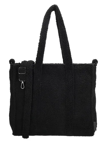 Beagles Schultertasche "Lugo" in Schwarz - Stilvolle Damenhandtasche - Elegante Beagles Schultertasche "Lugo" in Schwarz (B)37 x (H)33 x (T)11 cm. Mit verstellbarem Umhängeriemen, hochwertigem Leder und praktischen Fächern für den Alltag.