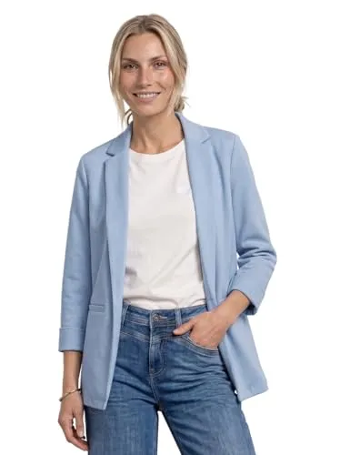 Street One Damen Blazer im Langen und offenen Schnitt - Eleganter Business Blazer mit Reverskragen, vielseitig kombinierbar und ideal für verschiedene Anlässe. Ein Must-Have für jede Garderobe!