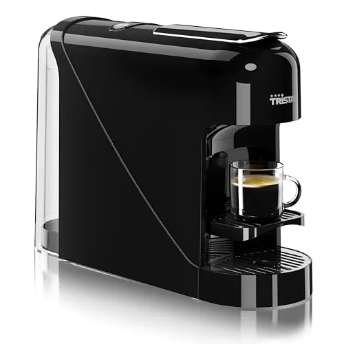 Tristar Kapselkaffeemaschine CM-2300 - Kompatibel mit Nespresso Kapseln, 20 Bar Druck für reichhaltige Espressoshots, 900 ml Wassertank und abnehmbares Design