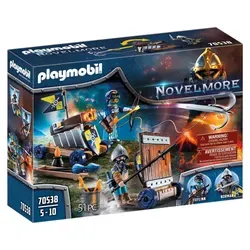 PLAYMOBIL Novelmore 70538 Angriffstrupp - Spielfigur Spielsets mit fahrbarer Armbrust und Schutzschild, inklusive 2 Ritter und Zubehör – ideal für Kinderhände, robust und leicht zu reinigen.