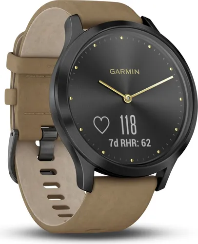 Garmin vivomove HR Premium black/tan