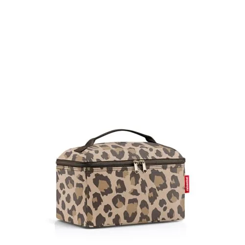 reisenthel Kulturbeutel Beautycase Leo Macchiato Braun - 4L Volumen, stilvolles Leoparden-Design für perfekte Organisation unterwegs