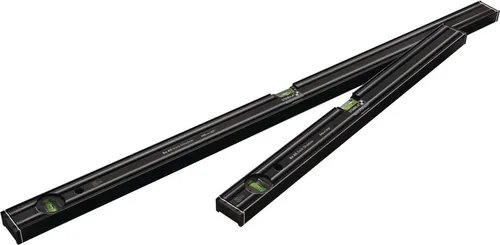STABILA 80 AS Dark Shadow Wasserwaagen-Set - Hochwertiges 2-teiliges Wasserwaagen-Set in edler Anthrazit-Mattbeschichtung, ausgestattet mit integrierten Rutsch-Stoppern für präzises Arbeiten. Ideal für Profis und DIY-Enthusiasten.