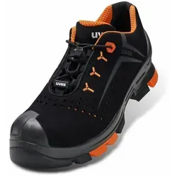 uvex Halbschuhe S1P 65011 schwarz/orange, Weite 10, Größe 42 - Arbeits- & Schutzkleidung mit innovativer Dämpfung und ergonomischer Passform für maximale Performance und Sicherheit im Arbeitsalltag.