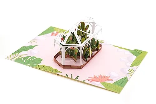 Terrarium 3D Pop Up Karte, Thinking of You Karte, Handgemachte Grußkarte, Geschenk für Freunde und Familie, Dankeskarte, Geburtstagskarte