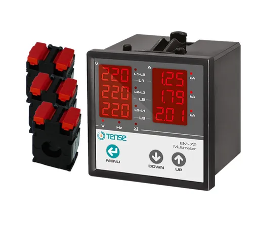 EM-72 Einbaumessgerät Multimeter Strom Spannung Frequenz 600mA - 40A kompakt