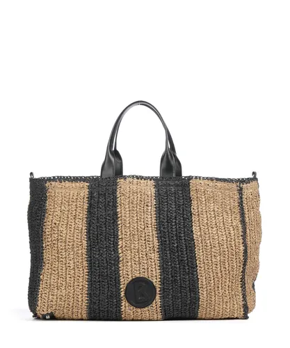 Shopper Agno Farrah Braun von BOGNER - Entdecke den stilvollen Shopper Agno Farrah von BOGNER: Robustes Kunststroh, praktischer Hakenverschluss und geräumiges Design machen ihn zum idealen Begleiter für jeden Tag und entspannte Ausflüge.