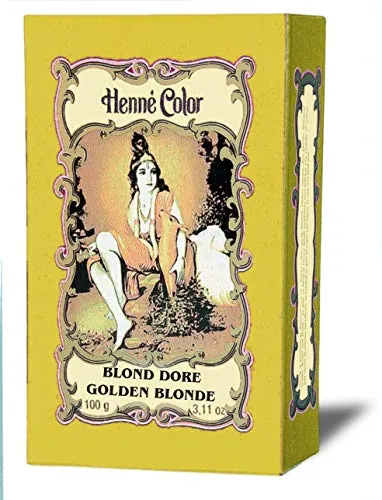Henna Goldblond (Blond Dorè) Haarfärbe-Pulver, Inhalt 100g