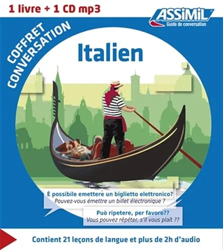 Coffret conversation Italien (guide + 1 CD) (Guide di conversazione)