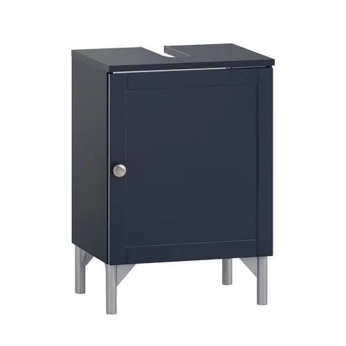Lomadox Badezimmer Waschbeckenunterschrank Bad Schrank 40cm blau