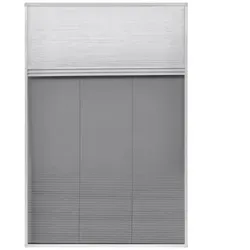 vidaXL Insektenschutz-Plissee für Fenster Jalousie Aluminium 80 x 120 cm - Fliegengitter mit hochwertigem Alurahmen, hält Insekten fern und lässt frische Luft rein. Ideal für Dachfenster, inklusive PET-Jalousie zum Sonnenschutz.