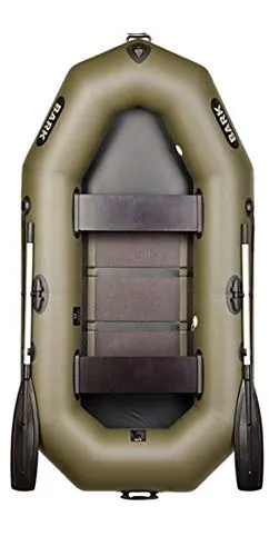 BARK B-240C Schlauchboot für 2 Personen - Professionelles 2-Personen Schlauchboot mit Lattenboden, ideal für Angeltouren oder Freizeit. Hergestellt aus verstärktem PVC, belastbar bis 200 kg und inklusive Zubehör.