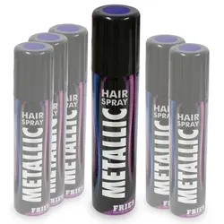 Fries Haarfarbe Haarspray Metallic Color Hair Spray farbiges Haare Sprühdose 100ml, Metallic Farbspray lila