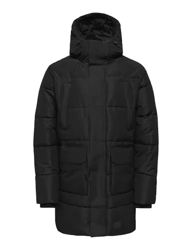 Only & Sons Parka CAM lange Jacke - Funktionsjacken mit Kapuze, ideal für jede Wetterlage dank hochwertiger Materialien und praktischer Taschen für optimalen Stauraum.