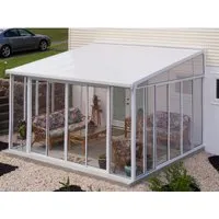 CANOPIA by Palram Wintergarten Sanremo RAL 9016 - Markisen & Terrassenüberdachungen, eleganter Wintergarten in Verkehrsweiß für ganzjährige Nutzung und optimalen Witterungsschutz.