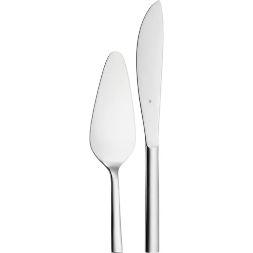 WMF Kuchen-Set 2 NUOVA - Bestecksets für Erwachsene, ideal für Hochzeiten, spülmaschinenfestes Kuchenbesteck aus glänzendem Edelstahl, elegantes Design für stilvolle Anlässe.