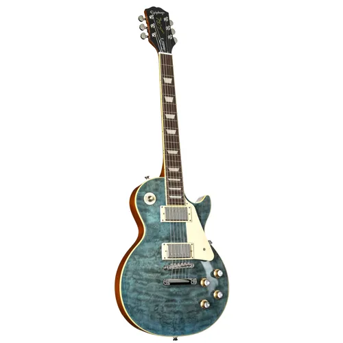 Epiphone Les Paul Standard 60s Quilt Top Translucent Blue E Gitarre