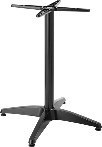 Oviala Tischbein Schwarz - Verstellbar für Esstische - Entdecken Sie unser verstellbares Tischbein aus robustem Metall, ideal für Esszimmer. Mit einer variablen Höhe von 72 bis 110 cm passt es sich Ihren Bedürfnissen an und bietet optimale Stabilität.