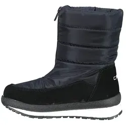 CMP Mädchen Rae Schneestiefel, Black Blue, 28 EU - Wanderschuhe mit wasserdichter Membran und warmem Kunstpelz-Innenfutter, ideal für winterliche Abenteuer und perfekten Halt auf Eis und nassen Böden.