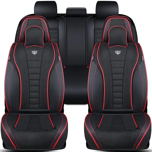 Opel Adam Schonbezüge Schwarz FNL1 (2013-2019) - Hochwertige Sitzbezüge für Opel Adam, atmungsaktiv und abwaschbar. Perfekte Passform mit Seitenairbagkompatibilität für optimalen Schutz und Stil.