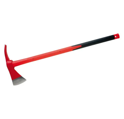 Dönges Feuerwehraxt mit Glasfaserstiel 900 mm - Gartenwerkzeuge mit hochwertigem, geschmiedetem Axtkopf und rutschfestem, gummiertem Griff für optimale Sicherheit und Stabilität.