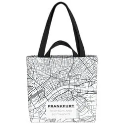 Frankfurt Karte Tasche Frankfurt Maps Banken Deutschland Stadtplan Stadtkarte