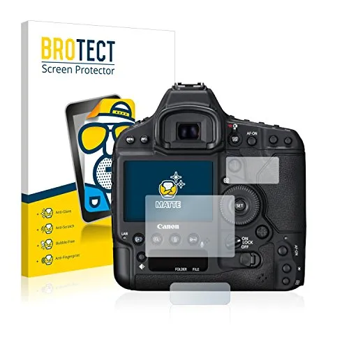 BROTECT Entspiegelungs-Schutzfolie für Canon EOS 1D X Mark II (2 Stück) Matte Displayschutz-Folie, Anti-Reflex, Anti-Fingerprint