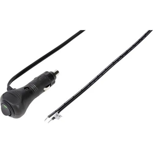 TRU COMPONENTS Kfz-Stecker inkl. Kabel Belastbarkeit Strom max.=10 A 12 V/DC