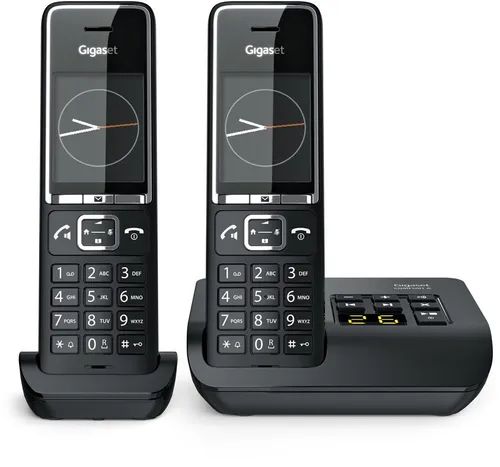 GIGASET COMFORT 550A Duo - Schnurloses Telefon mit Anrufbeantworter, intuitives TFT-Farbdisplay und umfassender Anrufschutz für Zuhause und Home-Office