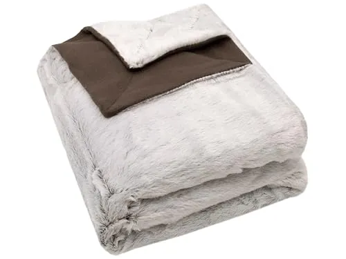 Wohndecke ZOLLNER, 150 x 200 cm, extra flauschig - Kuscheldecke aus 100% Polyester, ideal für Wohnzimmer und Schlafzimmer. Sie bietet ein unglaublich weiches Gefühl und ist maschinenwaschbar für mühelose Pflege.