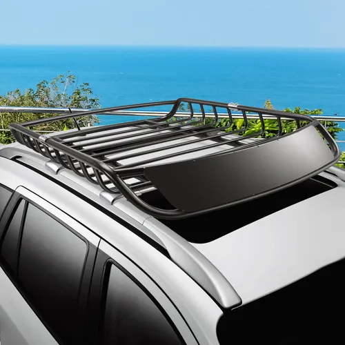 Universal Dachkorb Auto - Gepäckträger für sicheres Reisen - Dachträger & Querstangen, ideal für zusätzlichen Stauraum auf Reisen, robust und wetterfest für langfristige Nutzung.