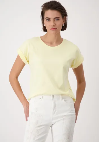 Rundhalsshirt, mit Glitzersteinchen auf der Schulter, Gr. 46, mango sorbet