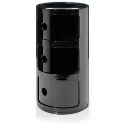 Kartell Componibili Beistelltisch Ø32 cm - Aufbewahrungsboxen – Zeitloses Design und praktischer Stauraum, ideal für jede Umgebung. Stapelbar und vielseitig einsetzbar, perfekt als Nachttisch oder Ordnungshelfer.